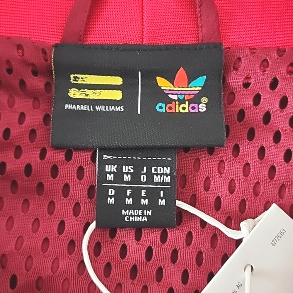 NWT Adidas x Pharrel Williams HU Afro tracktop jacket, sz M - Picture 6 of 11